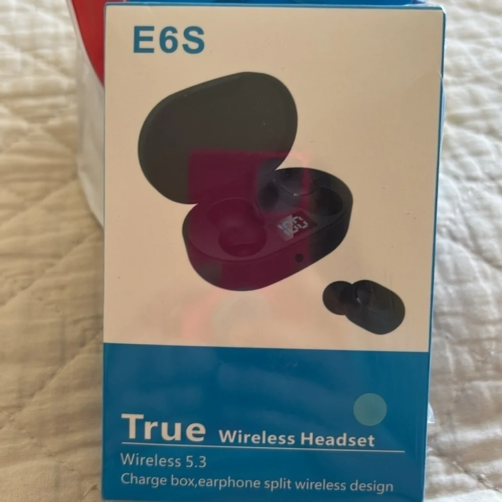 E6S True Wireless Headset - BABY BLUE - SEALED BOX